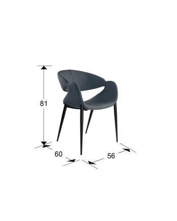 GIRO- SILLON AZUL OSCURO-NEGRO